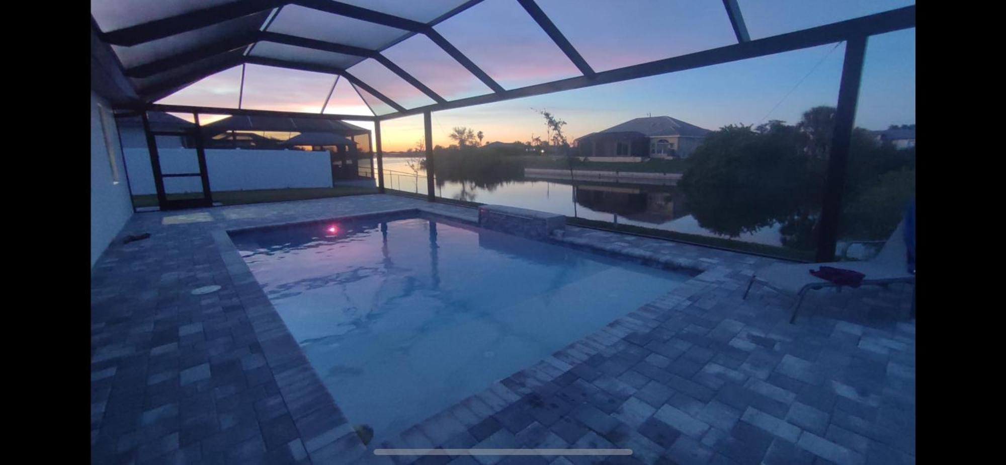 Newly Built Villa Ballerina With Heated Pool And Incredible View Into Beautiful Arrowheadcanal Cape Coral Exteriör bild